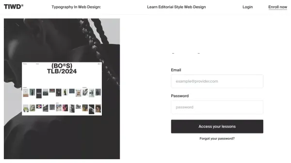 Typography in web design: Learn editorial style web design - Sign Up design inspiration