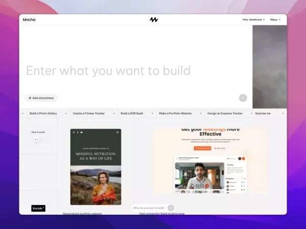 Mocha: AI-Powered No‑Code Website Builder for Entrepreneurs
