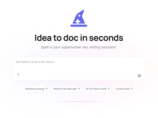 The AI-First Document Editor | Spell