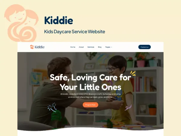Kiddie - Webflow HTML website template