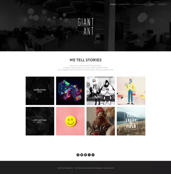 GIANT ANT - Portfolio design inspiration