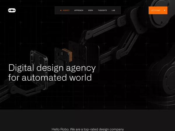 Hello Robo - Portfolio design inspiration