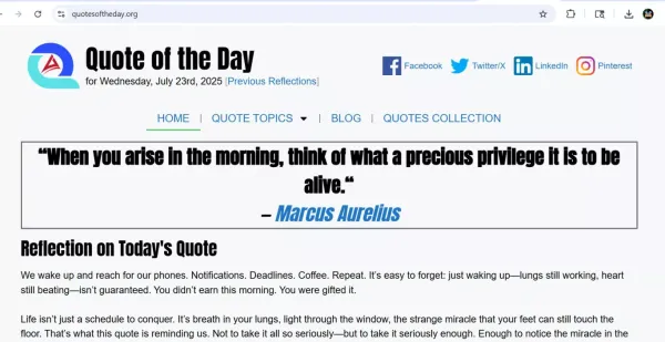Quote of the Day – Daily Dose of Powerful Inspiration - Blog design inspiration