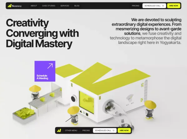 Nozaracy Brand - Landing design inspiration