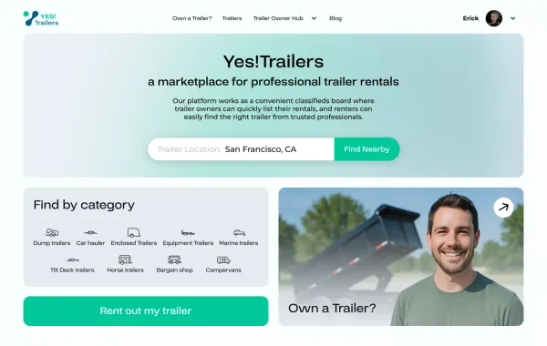 Yes!Trailers - Trailer Rental Marketplace
