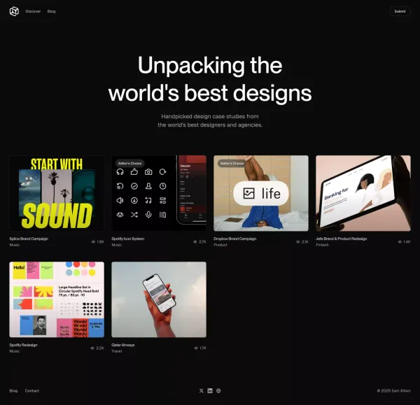 Unpack.so — Unpacking The World's Best Designs - Landing design inspiration
