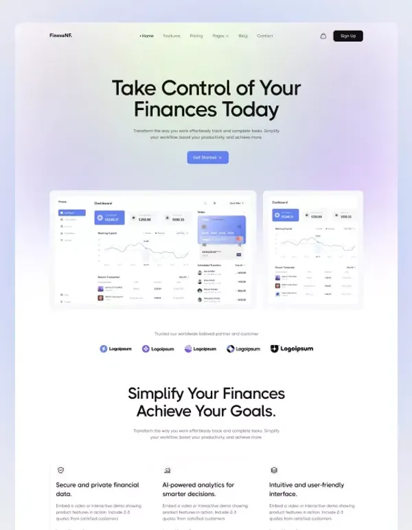FinovaNF – Webflow Ecommerce Website Template