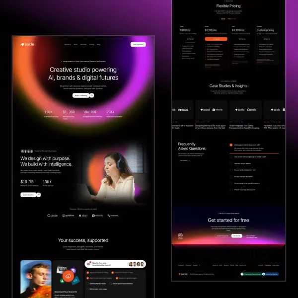 Soale - Portfolio & Agency Website Template - Flowcub - Template design inspiration