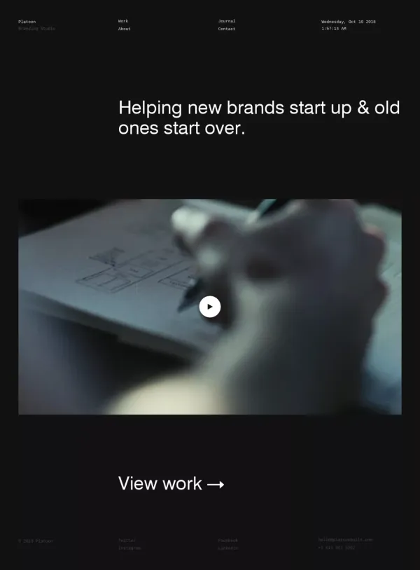 Brand Strategy & Design | Platoon - Portfolio design inspiration
