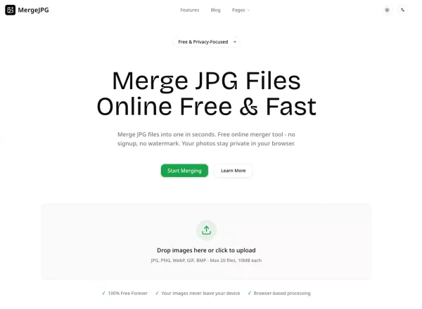 Merge JPG Files Online Free - Combine Multiple Images Fast - website design inspiration