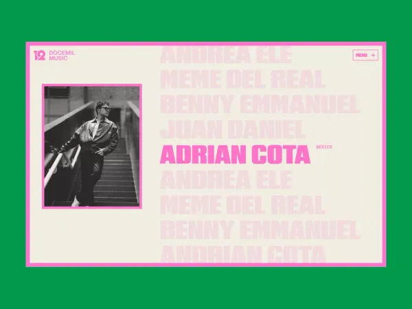 Docemil Music, A division of HYBE Latin America - Portfolio design inspiration