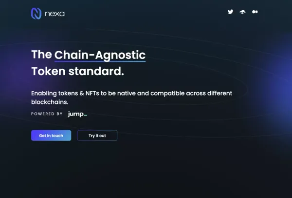 Nexa: Empowering Chain-Agnostic Tokens & NFTs - Landing design inspiration