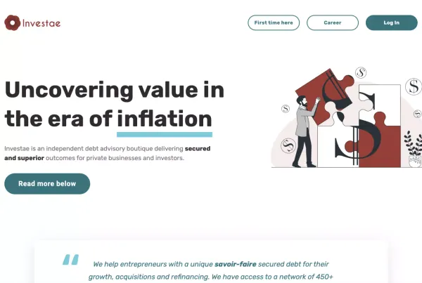 Investae - Landing design inspiration