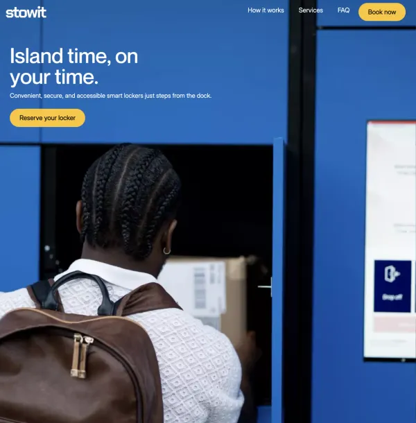 Stowit – Secure Smart Lockers Near the Dock for Luggage & Everyday Storage - Landing design inspiration