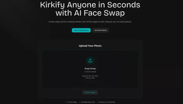 Kirkify AI - Free Face Swap Tool | Charlie Kirk Memes - Portfolio design inspiration