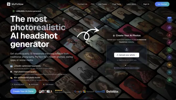 The Most Realistic AI Headshot Generator | MyPicNow
