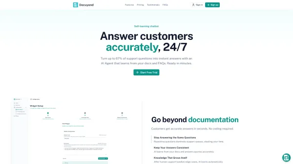 Docuyond - Answer customers accurately, 24/7