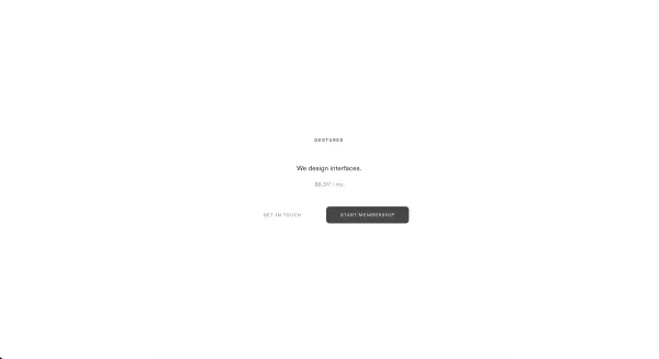 Gestures â Interface Design Studio
