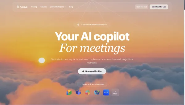 Convo | The #1 Real-Time AI Meeting Assistant
