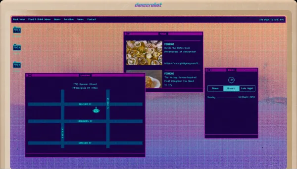 dancerobot - Landing design inspiration