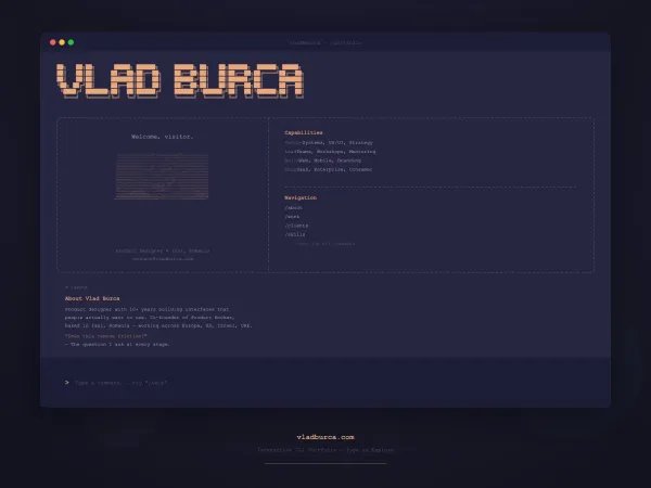 Vlad Burca — Product Designer