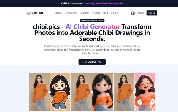 Free AI Chibi Generator - transform Photos into Chibi Art
