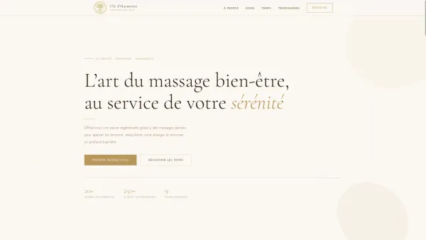 Massages bien-être au Pontet | Clé d'Harmonie