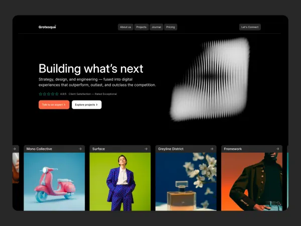 Grotesque â Free/Premium Agency Template
