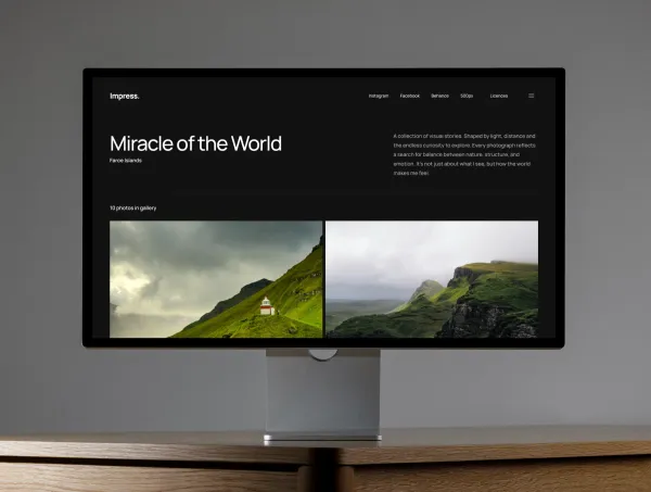 Impress: Responsive Portfolio Website Template by FrameBakers — Framer Marketplace