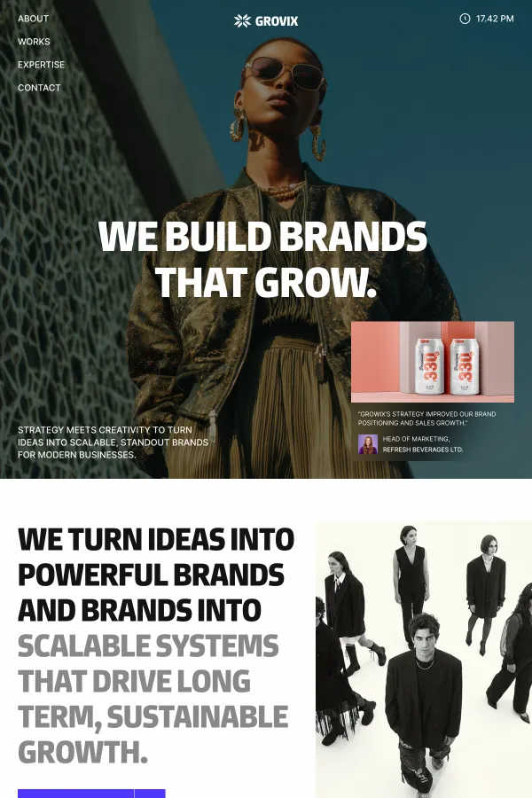 GrowiX â Digital Creative Agency Framer Template