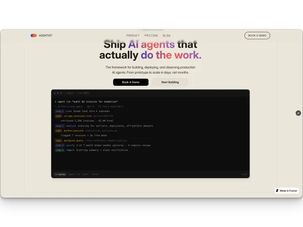 Agentkit â Ship production AI agents