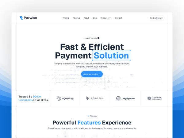 Paywise - Online Payment SaaS Website