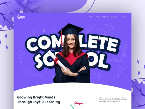 Flux Academy - Modern school website