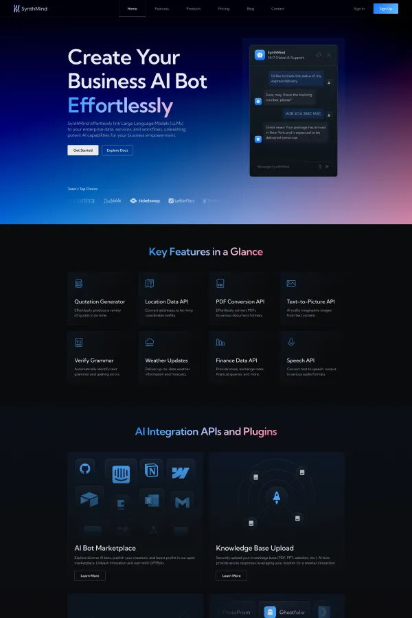 SynthMind â AI SaaS & Web3 Website Templates