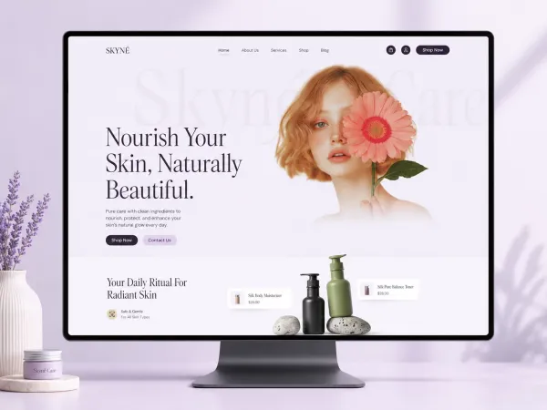 SkynÃ© - Skincare Premium Template - Ecommerce design inspiration