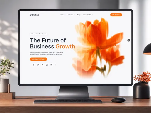 Busien - Beyond Business Growth - Template design inspiration