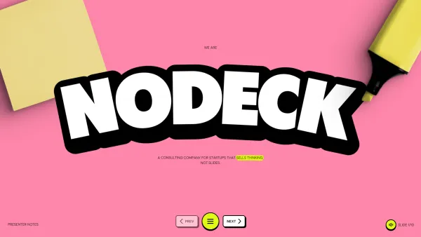 Nodeck | A Presentation Website That Hates Presentations