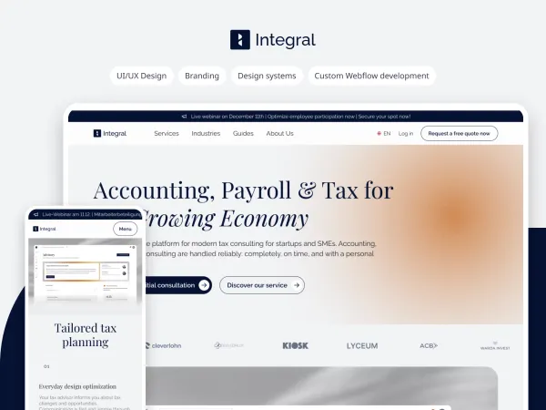 Integral - Plattform für Buchhaltung & Steuerberatung