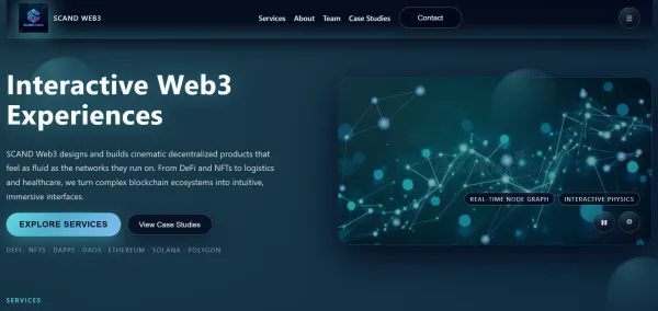 SCAND Web3 – Futuristic Portfolio