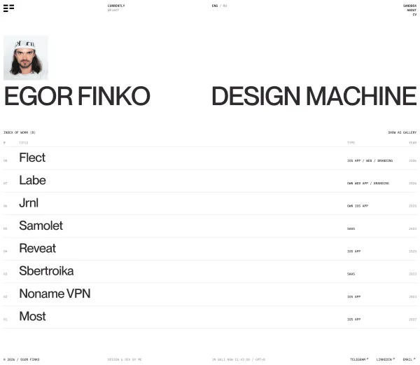 Egor Finko / Design Machine