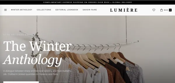 LUMIÈRE | High-End Editorial Fashion & Lookbook