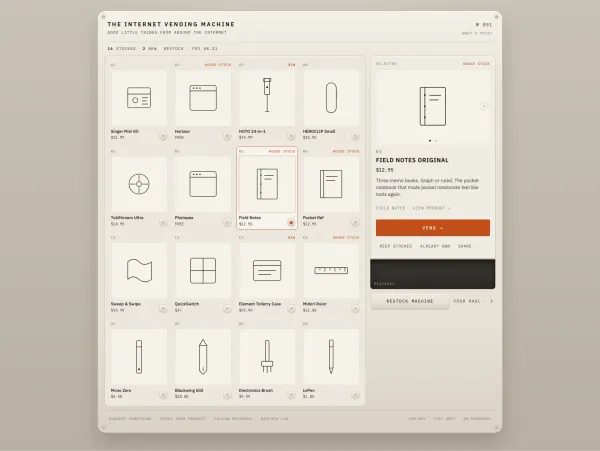 The Internet Vending Machine