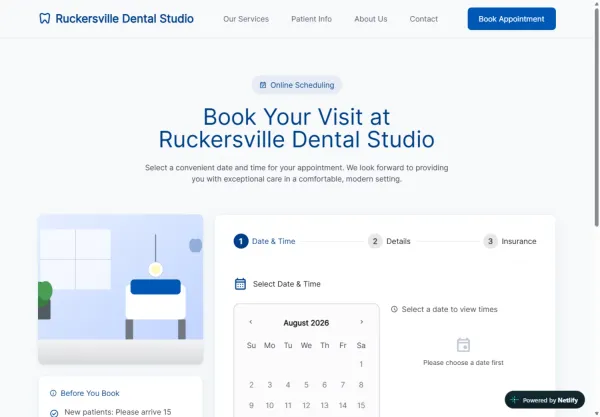 Book Appointment - Ruckersville Dental Studio