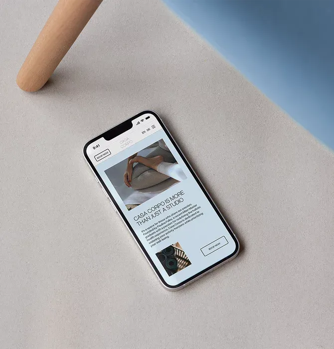 Casa Corpo — The Weather projects mobile view