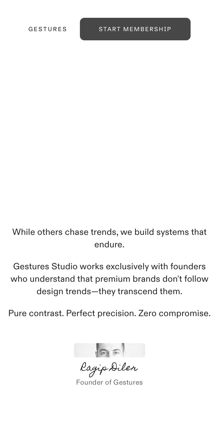 Gestures â Interface Design Studio mobile view
