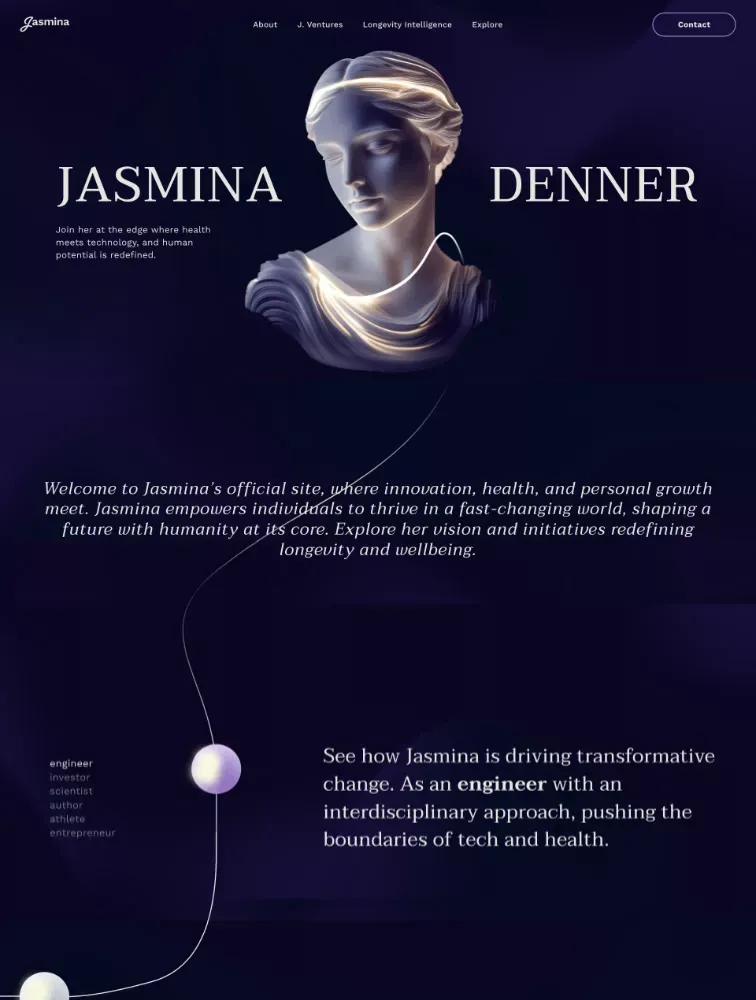 Jasmina Denner - Landing design