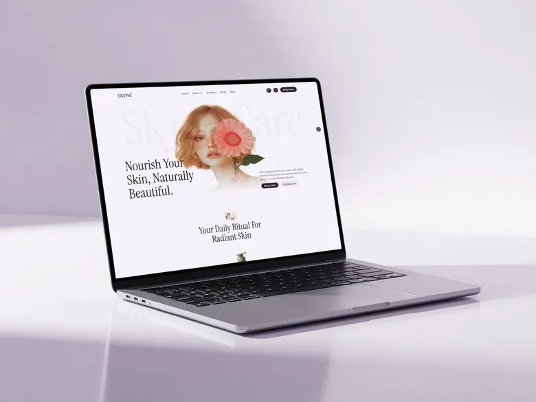 SkynÃ© - Skincare Premium Template mobile view