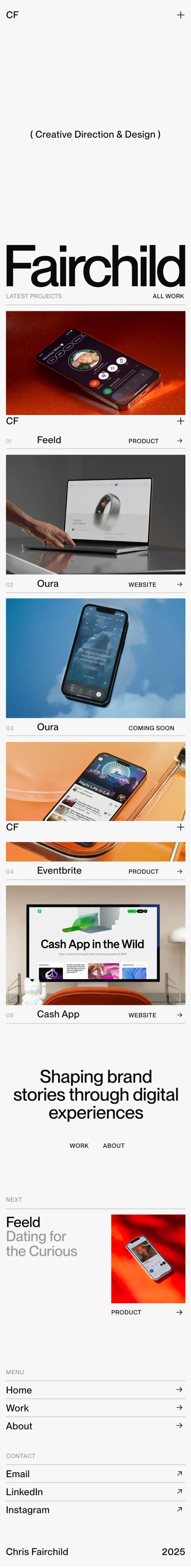 Chris Fairchild mobile view