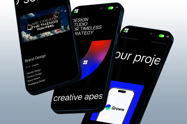 Design & Development Agency in Bangalore â Creative Apes mobile view