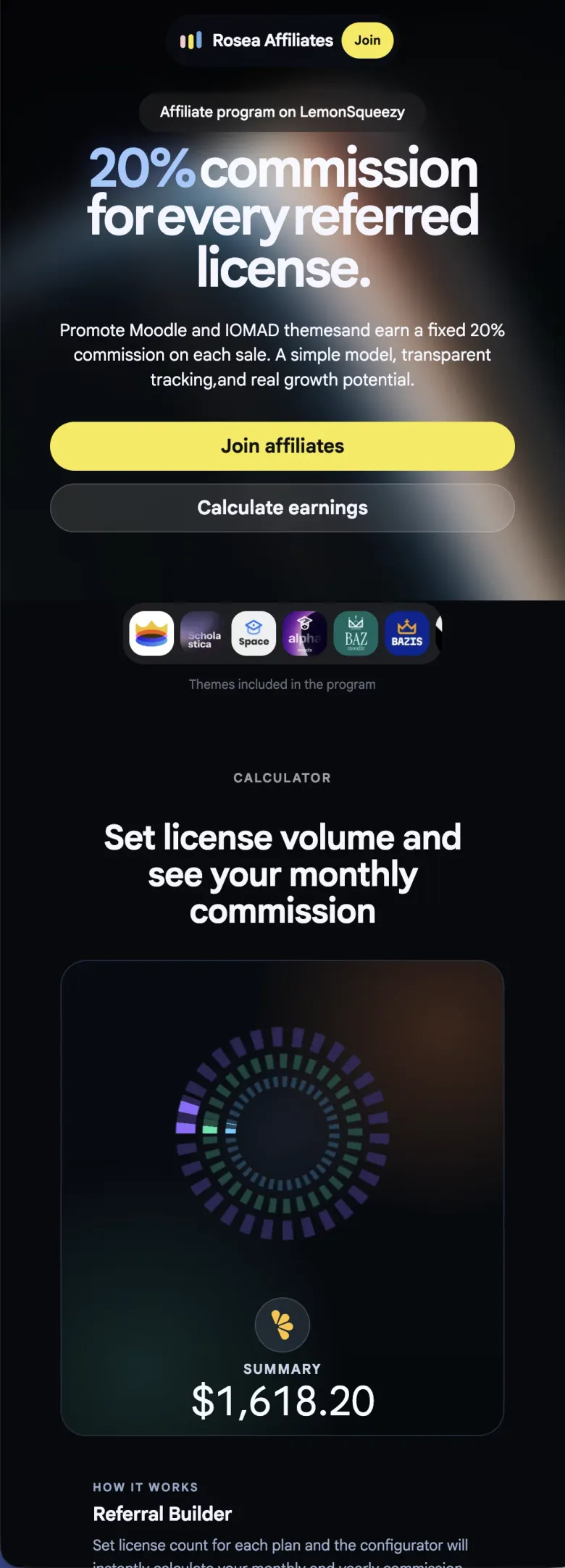 Rosea Affiliate Program | 20% Commission mobile view